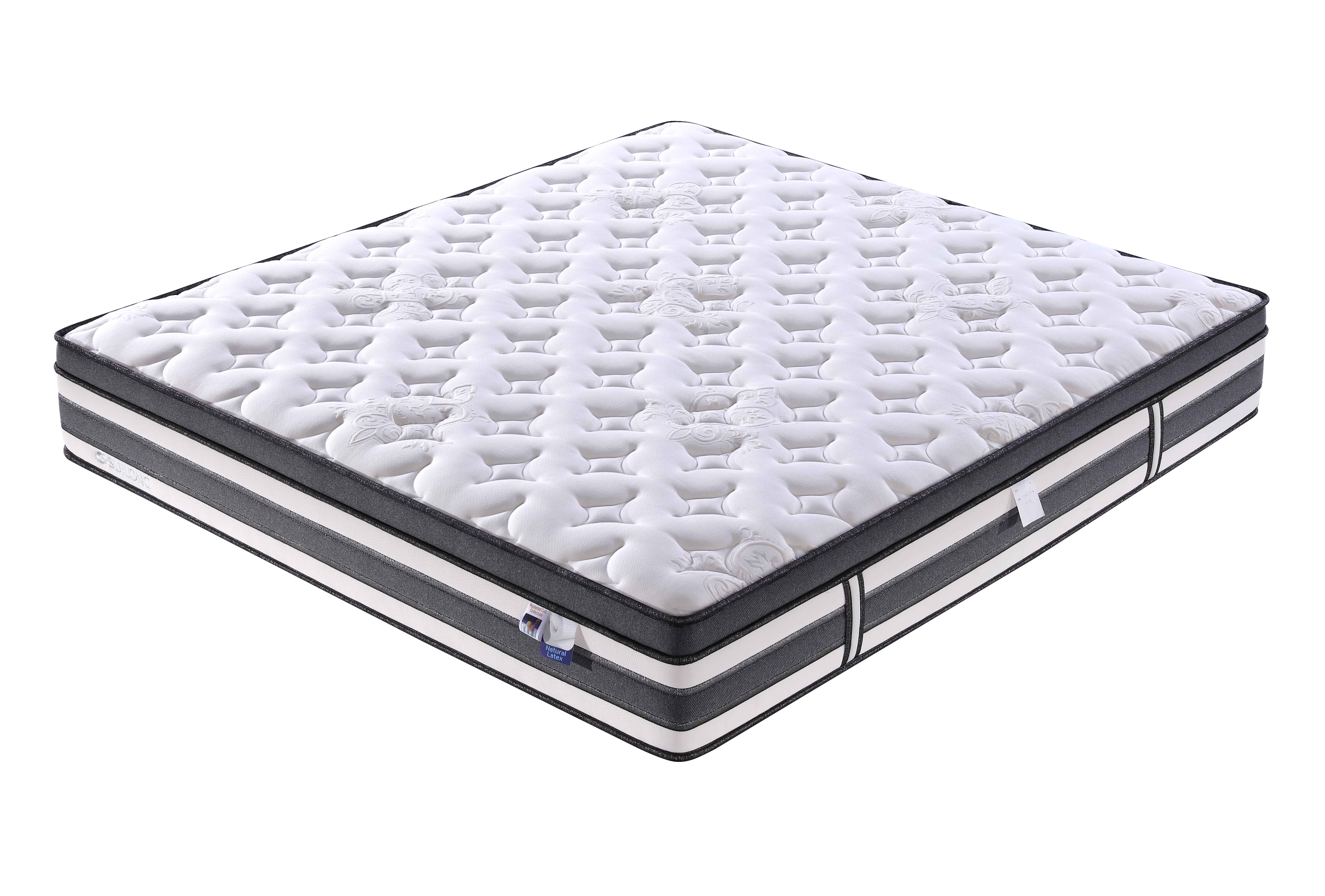 Cómodo colchón de látex de tamaño completo con tapa europea y suave para dormitorios principales 