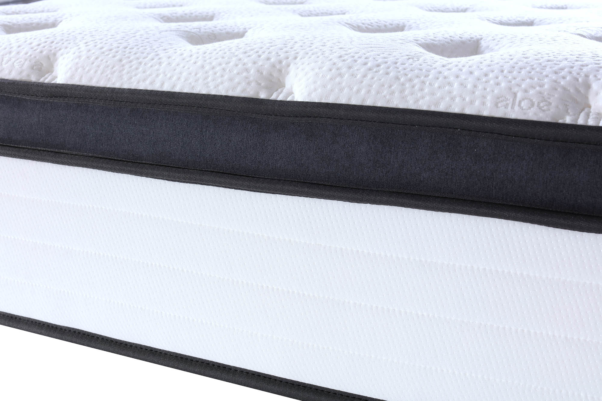 Colchón híbrido con soporte de borde europeo de 12 pulgadas