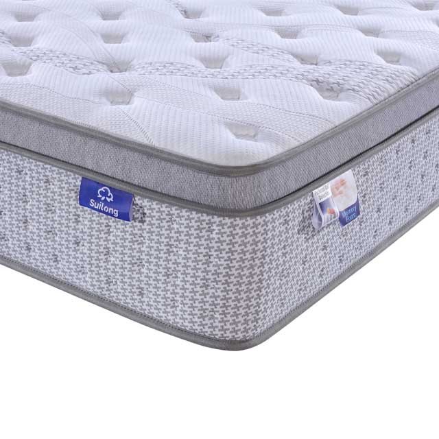 Colchón de resortes internos de hoteles de espuma viscoelástica suave y duradero