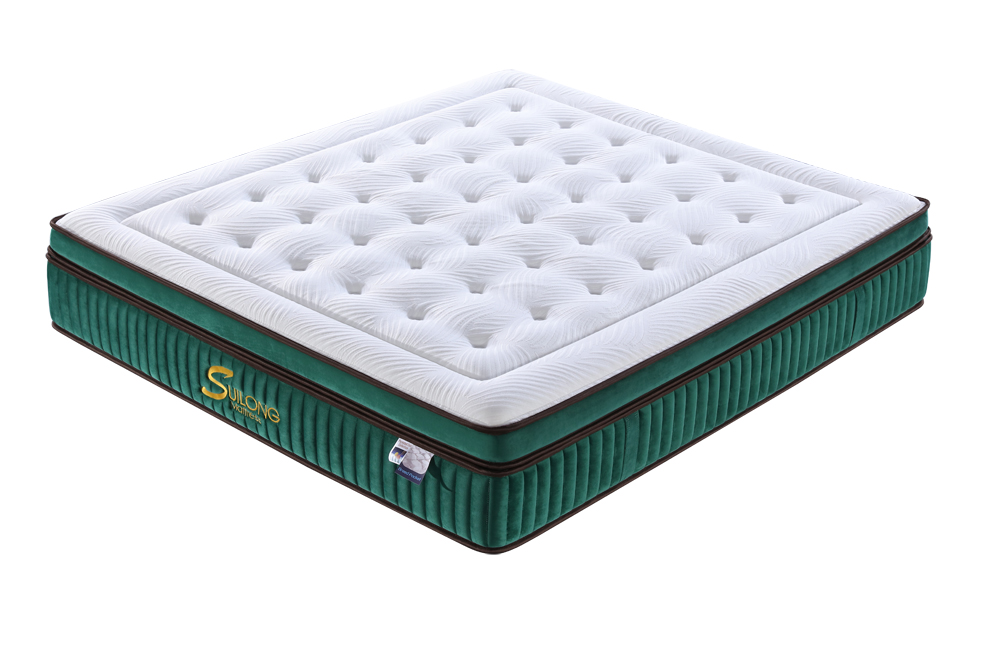Colchón suave de lujo con diseño de caja superior del mismo tamaño y microbobina 