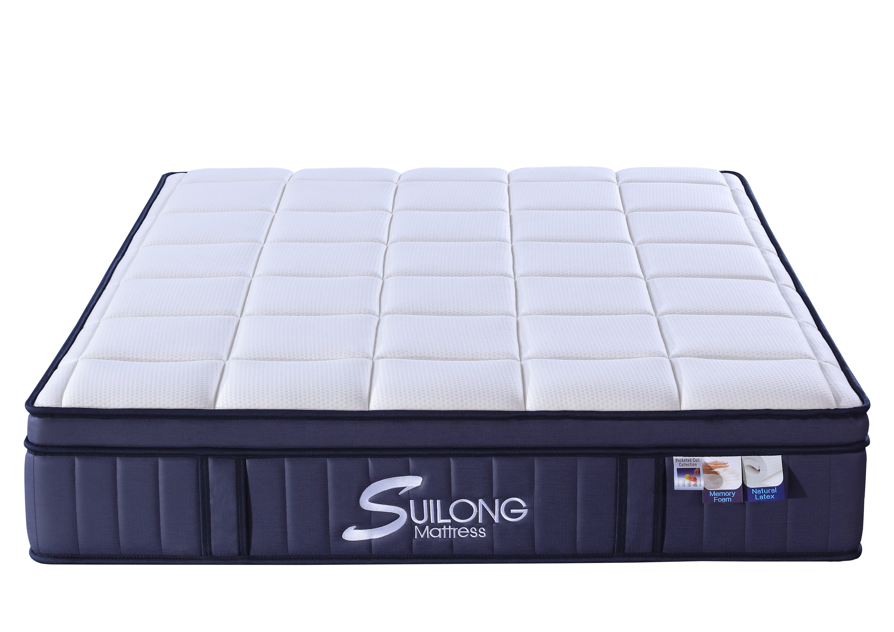 Colchón de espuma viscoelástica de gel con funda de tela lavable tamaño king